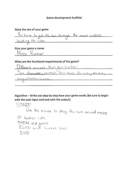 <p>Digital project: Scratch game</p>